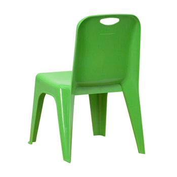 2PK Green Plastic Stack Chair