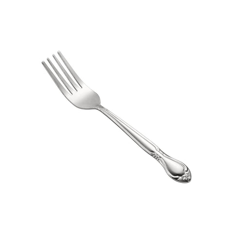 CAC China Elizabeth Dinner Fork Frost 18/0 Stainless Steel Heavy Weight 7 1/4 inch - 12 count
