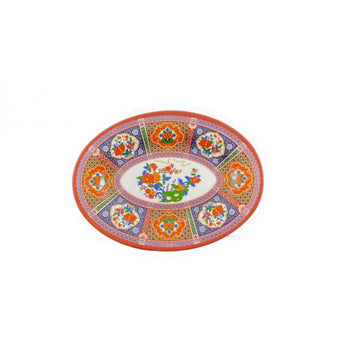 Thunder Group 2012TP 12" X 8 5/8" Platter, Peacock - Dozen