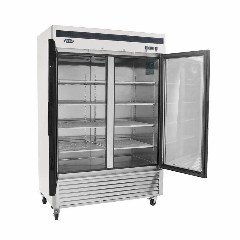 Atosa USA MCF8703 55-Inch Glass Two Door Merchandiser Upright Freezer