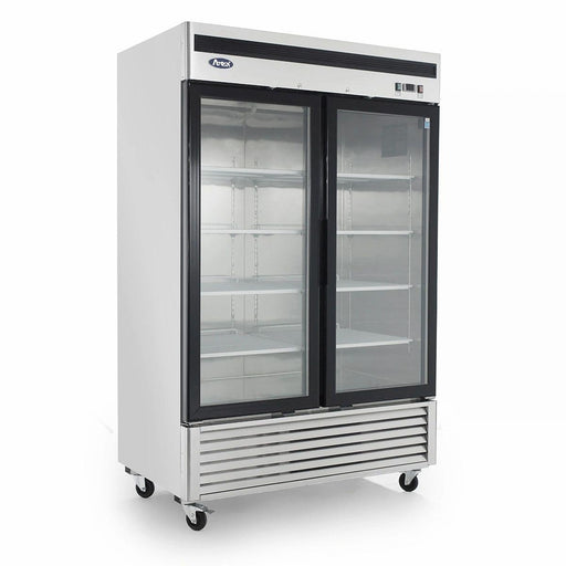 Atosa USA MCF8707 55-Inch Glass Two Door Merchandiser Upright Refrigerator