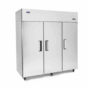 Atosa USA MBF8006 Series Stainless Steel 78-Inch Three Door Upright Refrigerator - Energy Star Rated