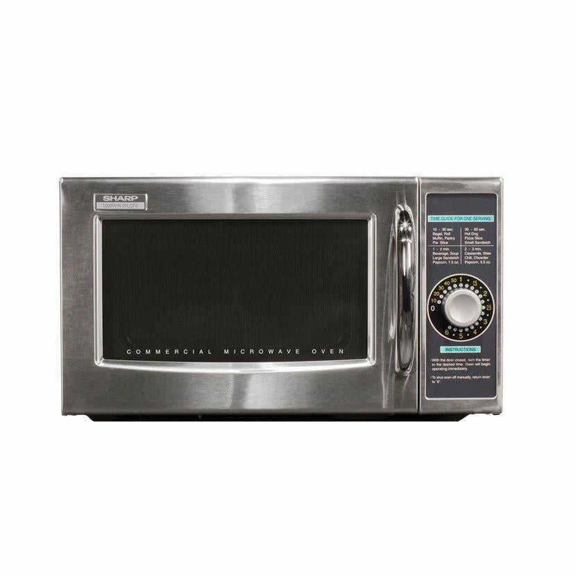 Sharp R-21LTF 1000W Medium Duty Commercial Microwave Oven