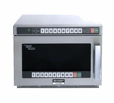 Sharp R-CD1200 Twin Touch Commercial Microwave - 1200 Watts