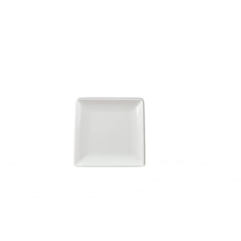 Thunder Group 29004WT 4 1/2" Square Plate, 1/2" Deep - Dozen