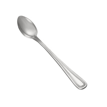 CAC China Black Pearl Iced Tea Spoon 18/0 Stainless Steel Heavy Weight 7 1/8 inch - 12 count