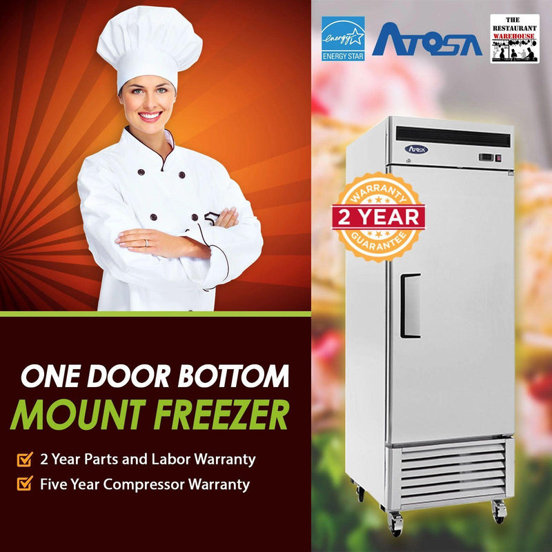 Atosa USA MBF8501 27-Inch One Door Upright Freezer - Energy Star Rated