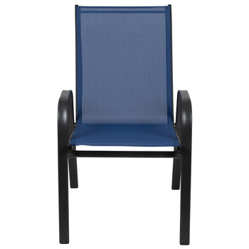 4PK Navy Patio Stack Chair