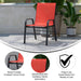 4PK Red Patio Stack Chair