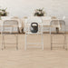 4 Pack White Folding Chairs