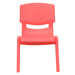 4PK Red Plastic Stack Chair
