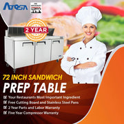 Atosa MSF8304 72-Inch Sandwich Prep Table