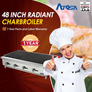 Atosa USA ATRC-48 Heavy Duty Stainless Steel 48-Inch Radiant Broiler - Propane