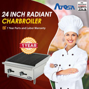 Atosa USA ATRC-24 Heavy Duty Stainless Steel 24-Inch Radiant Broiler - Propane