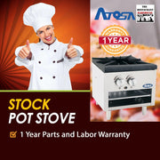 Atosa USA ATSP-18-1L 18-Inch Low Stock Pot Stove - Natural Gas
