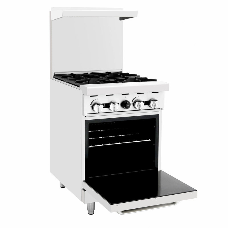 Atosa USA AGR-4B 24-Inch Four Burner Propane Gas Restaurant Range