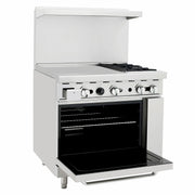 Atosa USA AGR-2B24GL 24-Inch Griddle Two Burner Propane Gas Range