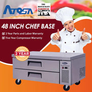 Atosa USA MGF8450 48-Inch Chef Base Refrigerated Equipment Stand