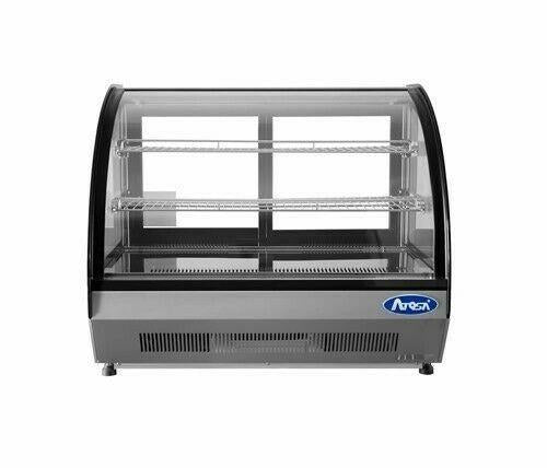 Atosa USA CRDC-46 Countertop Refrigerated Display Case Curved 4.6 cu. ft.