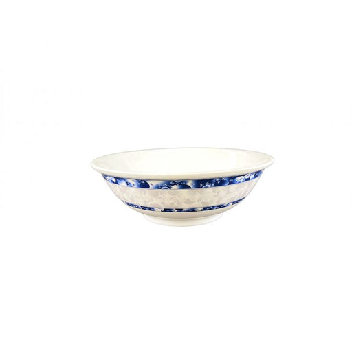 Thunder Group 5075DL 52 oz, 8 3/4" Rimless Bowl, Blue Dragon - Dozen