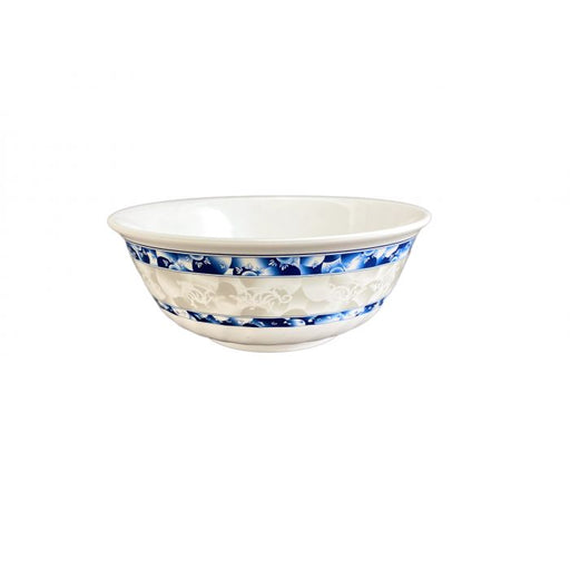 Thunder Group 5308DL 48 oz, 8" Swirl Bowl, Blue Dragon - Dozen