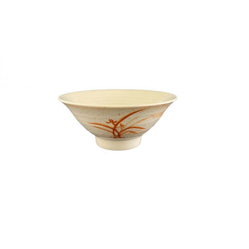 Thunder Group 5780 32 oz, 7 1/2" Soup Bowl, Gold Orchid - Dozen