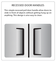 Atosa USA MCF8707 55-Inch Glass Two Door Merchandiser Upright Refrigerator