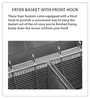 Atosa USA ATFS-50 Heavy Duty 50 LB Stainless Steel Deep Fryer - Natural Gas