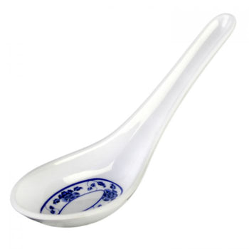 Thunder Group 7003B 3/4 oz, 5 5/8" X 1 5/8" Won Ton Soup Spoon, Lotus - Dozen