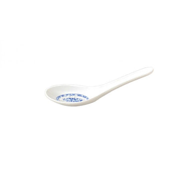 Thunder Group 7003DL 3/4 oz, 5 5/8" X 1 5/8" Won Ton Soup Spoon, Blue Dragon - Dozen