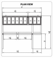 Atosa MPF8202 67 inch Pizza Prep Table