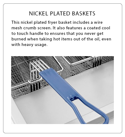 Atosa USA ATFS-75 Heavy Duty 75 LB Stainless Steel Deep Fryer - Natural Gas