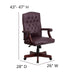 Burgundy High Back Chair