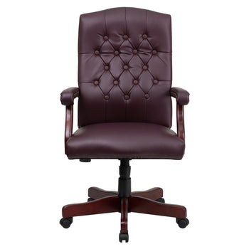 Burgundy High Back Chair