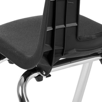 Black Student Stack Chair 12"