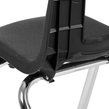 Black Student Stack Chair 14"