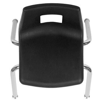 Black Student Stack Chair 14"