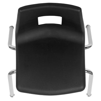 Black Student Stack Chair 16"