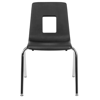 Black Student Stack Chair 18"
