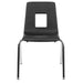 Black Student Stack Chair 18"