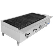 Atosa USA ATCB-48 48-Inch Lava Rock Charbroiler - Natural Gas