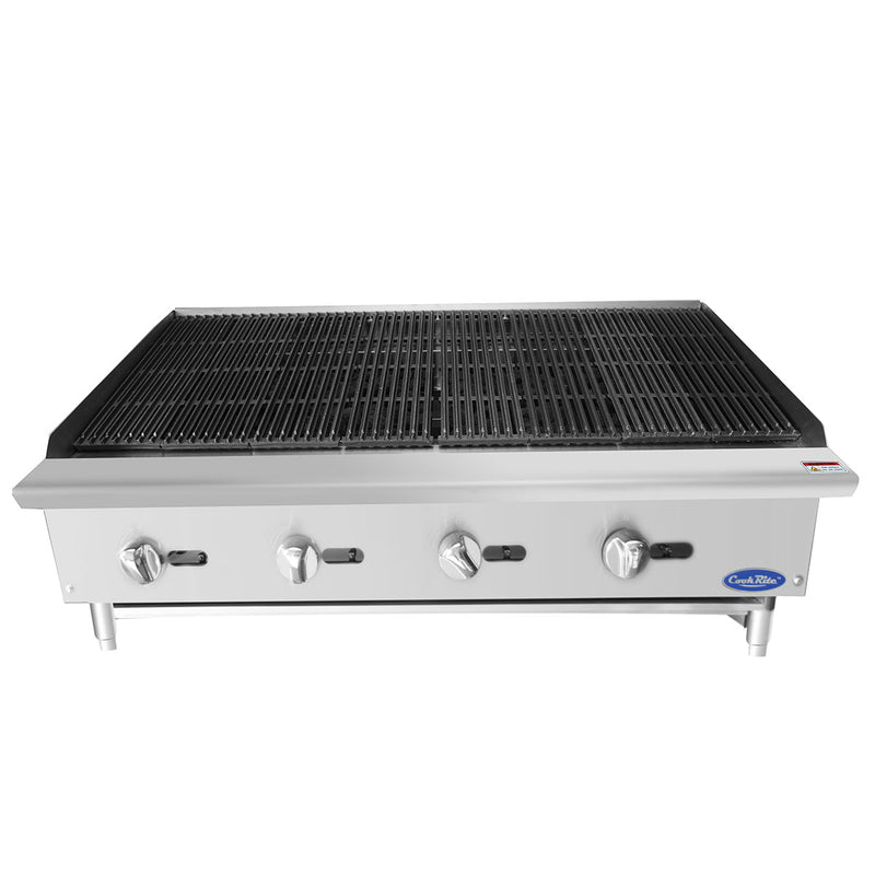 Atosa USA ATCB-48 48-Inch Lava Rock Charbroiler - Natural Gas