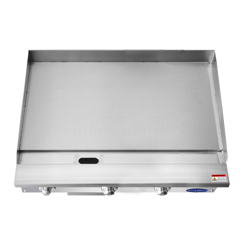 Atosa USA ATMG-36 Heavy Duty Stainless Steel 36-Inch Manual Griddle - Propane