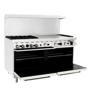 Atosa USA AGR-4B36GR Four Burner 36-Inch Griddle Natural Gas Range