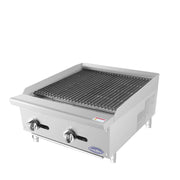 Atosa USA ATRC-24 Heavy Duty Stainless Steel 24-Inch Radiant Broiler - Natural Gas
