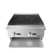 Atosa USA ATRC-24 Heavy Duty Stainless Steel 24-Inch Radiant Broiler - Natural Gas