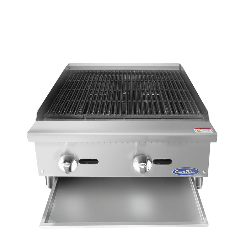 Atosa USA ATRC-24 Heavy Duty Stainless Steel 24-Inch Radiant Broiler - Natural Gas