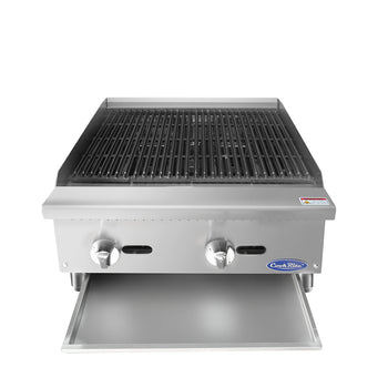 Atosa USA ATRC-24 Heavy Duty Stainless Steel 24-Inch Radiant Broiler - Propane