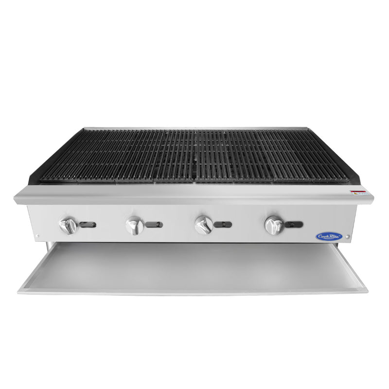 Atosa USA ATRC-48 Heavy Duty Stainless Steel 48-Inch Radiant Broiler - Natural Gas