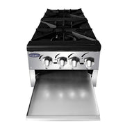 Atosa USA ATSP-18-2 Heavy Duty Stainless Steel 18-Inch Double Burner Stock Pot Stove - Propane